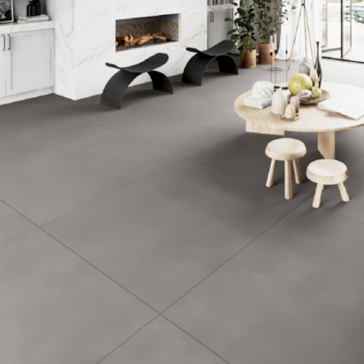 Porcelanato Acetinado 120X120cm Caixa 2,88m² Delta Obelisco Beton Retificado - 2821-A