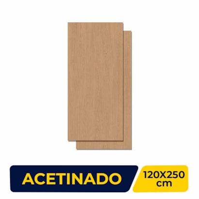 Porcelanato Acetinado 120x250cm Caixa 2,99m² Legno Rovere Retificado - ROC042300161