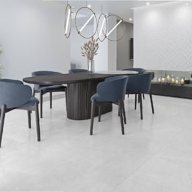 Porcelanato Acetinado 121x121cm Caixa 2,93m² Damme Pulpis White Retificado - AR24161