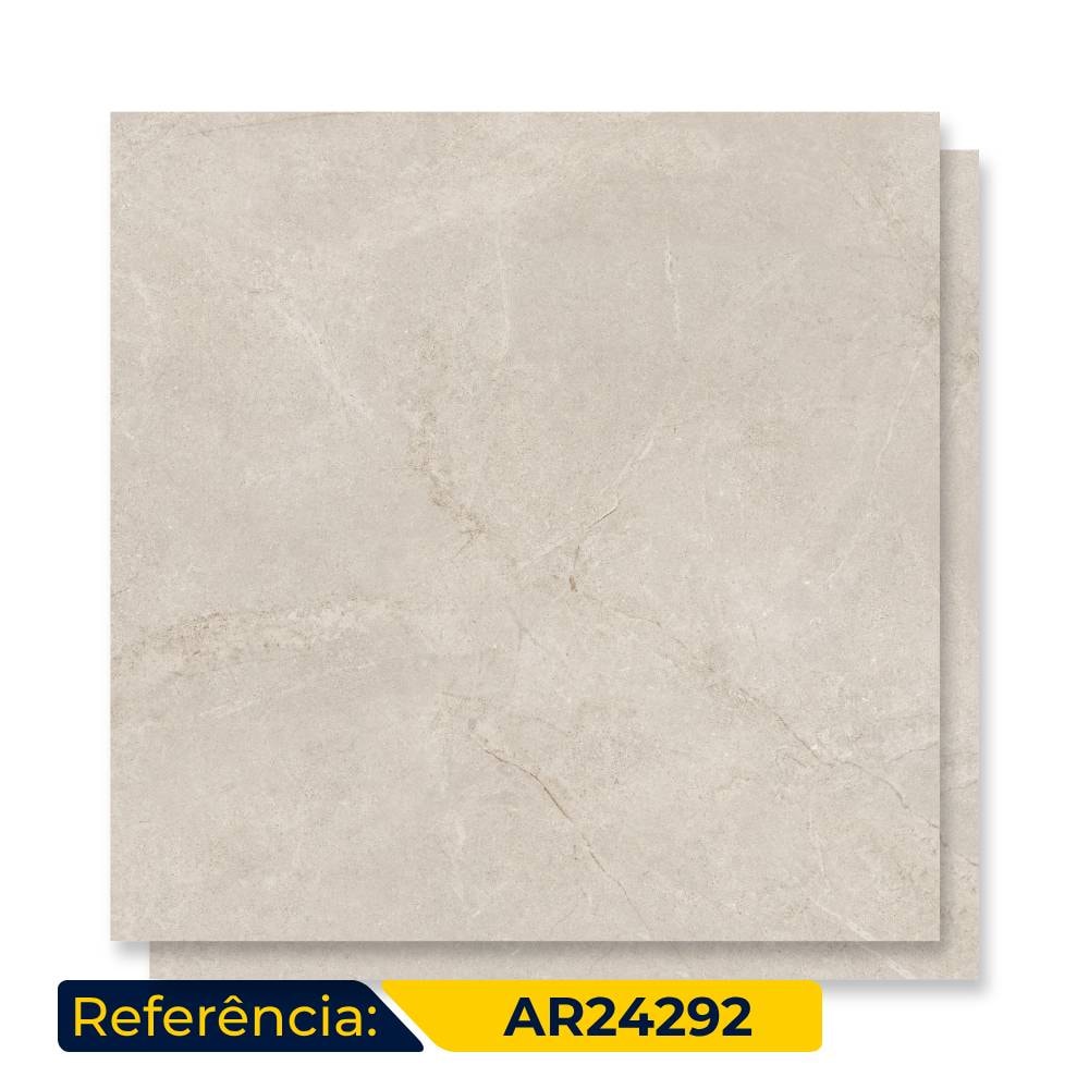 Porcelanato Acetinado 121x121cm Caixa 2,93m² Damme Venezia Bege Retificado - AR24292