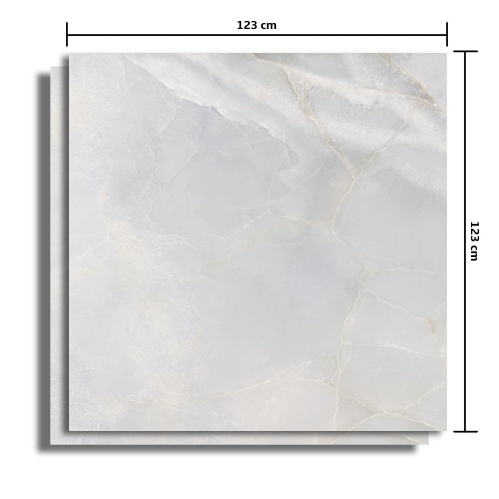 Porcelanato Acetinado 123x123cm Caixa 3,03m² Villagres Lumina Retificado - 123000