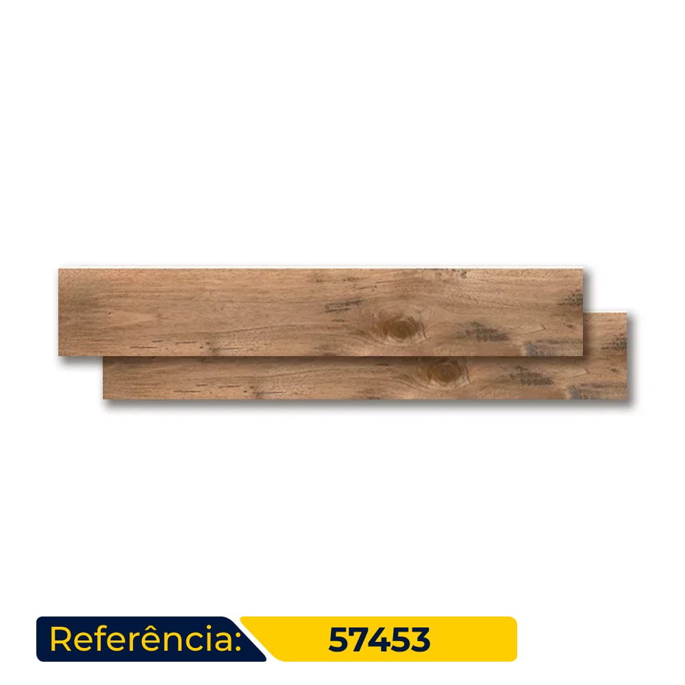 Porcelanato Acetinado 19x117cm Caixa 1,33m² Portinari Carvalho HD Retificado - 57453