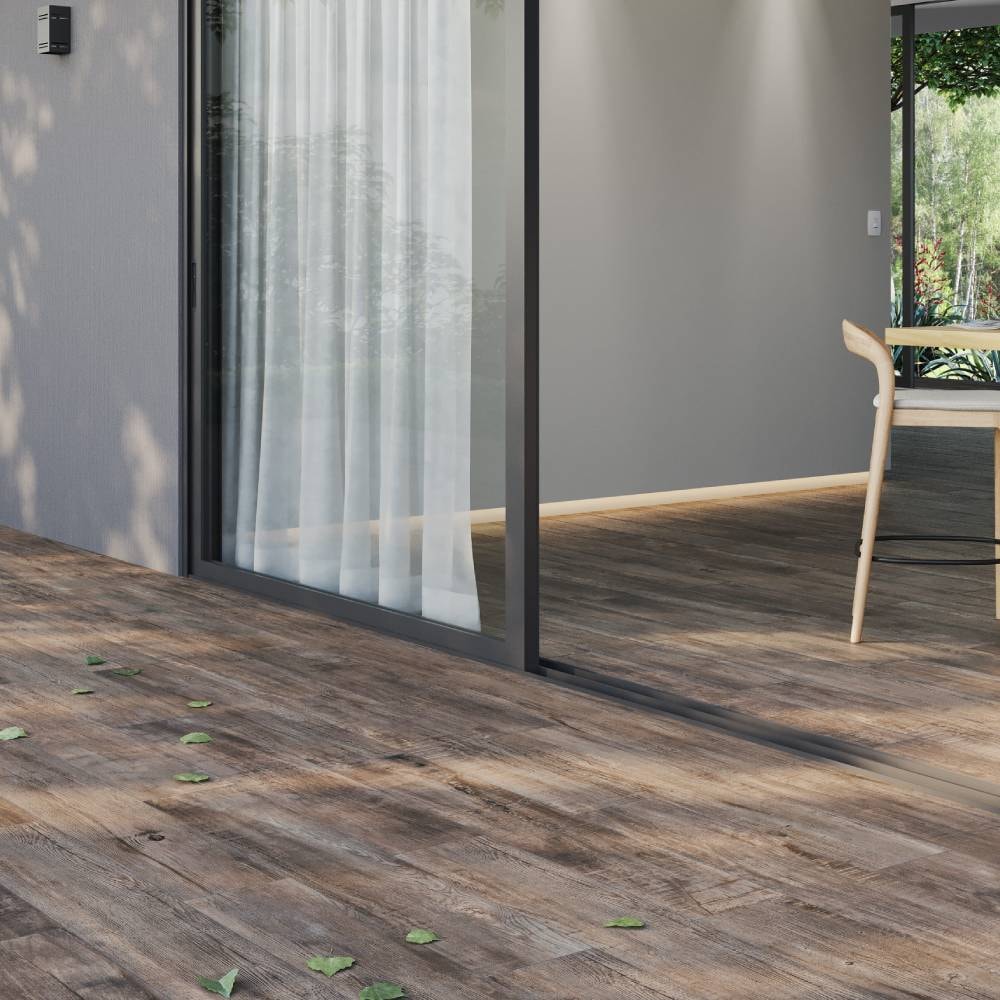 Porcelanato Acetinado 20x120cm Caixa 1,61m² Incepa Campestre Café PP Retificado - INC08FG0002A