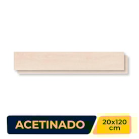 Porcelanato Acetinado 20x120cm Caixa 1,61m² Incepa Carvalho Fendi PP Retificado - INC08FG0010A