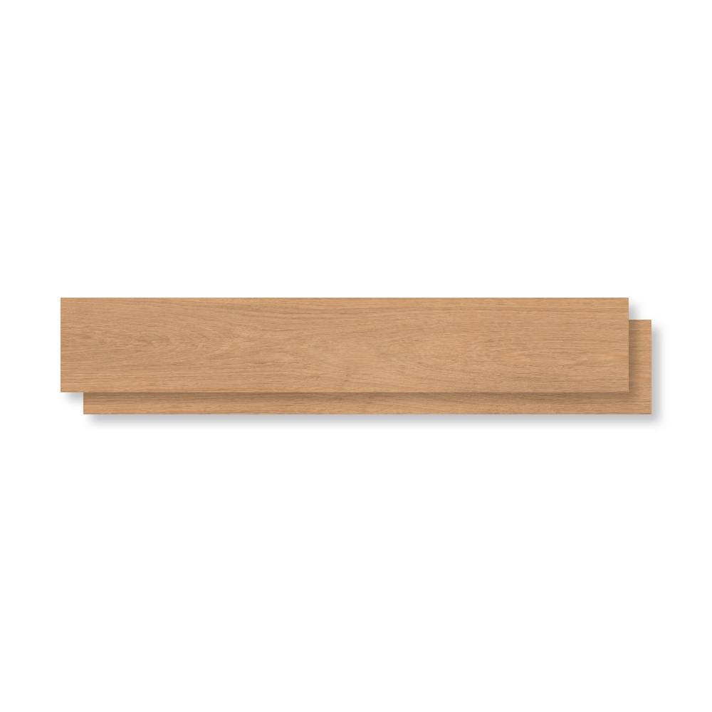 Porcelanato Acetinado 20x120cm Caixa 1,61m² Incepa Carvalho Natural PP Retificado - INC08FG0006A