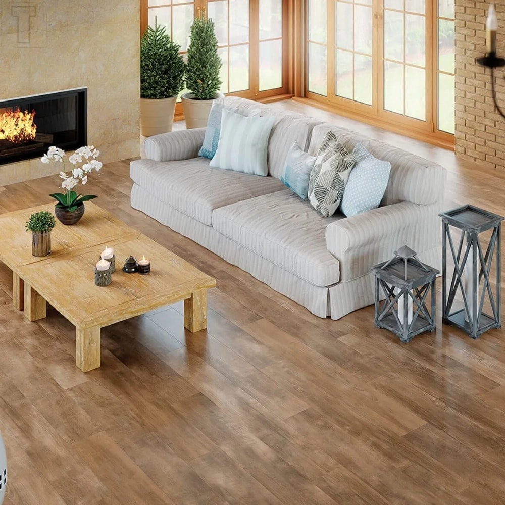 Porcelanato Acetinado 24,5x100cm Caixa 2,20m² Villagres Ceratto Carvalho Retificado - 2450