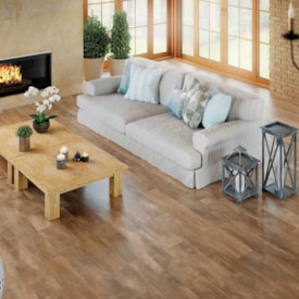 Porcelanato Acetinado 24,5x100cm Caixa 2,20m² Villagres Ceratto Carvalho Retificado - 2450