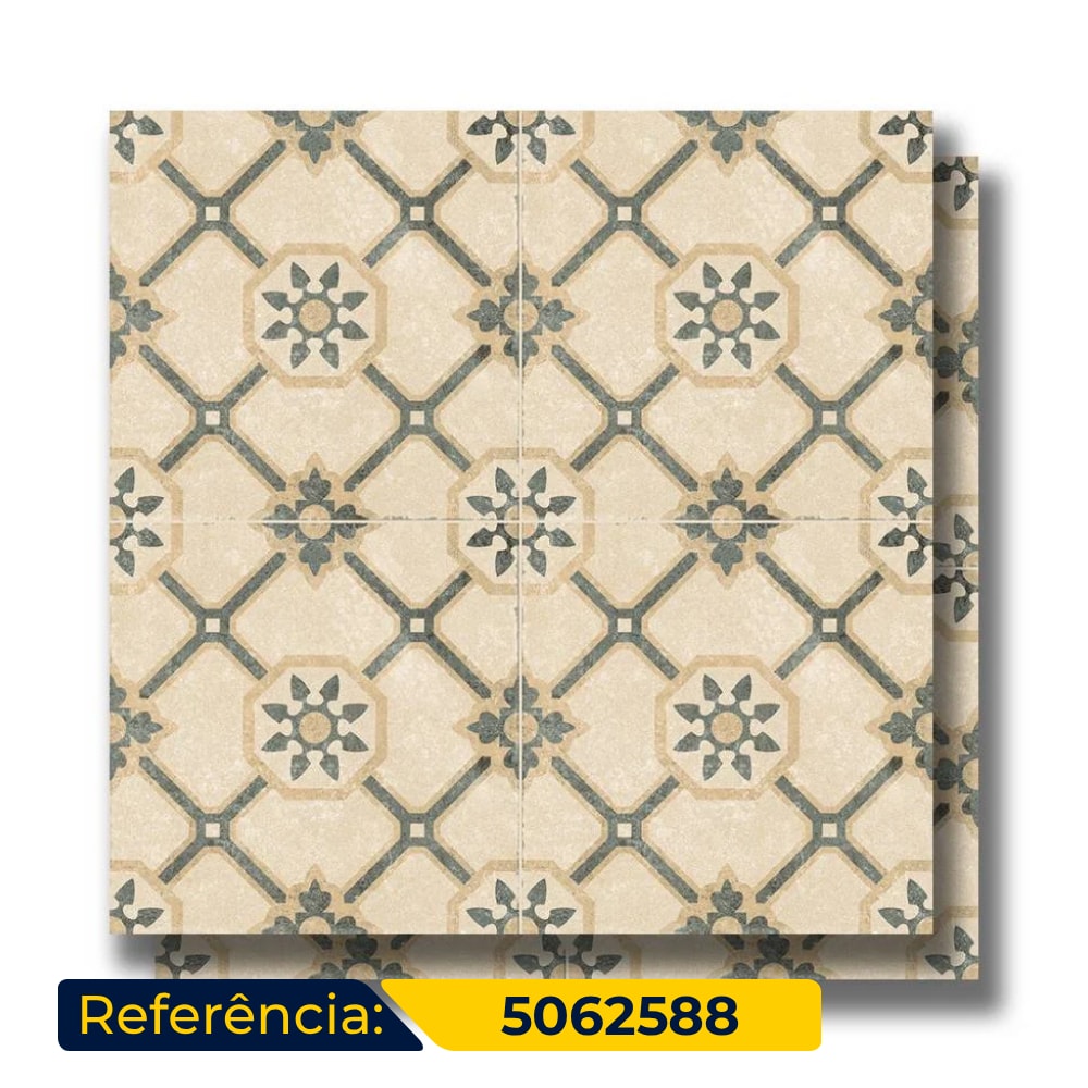 Porcelanato Acetinado 58,4x,58,4 Caixa 1,70m² Ceusa Adriatico Retificado - 5062588