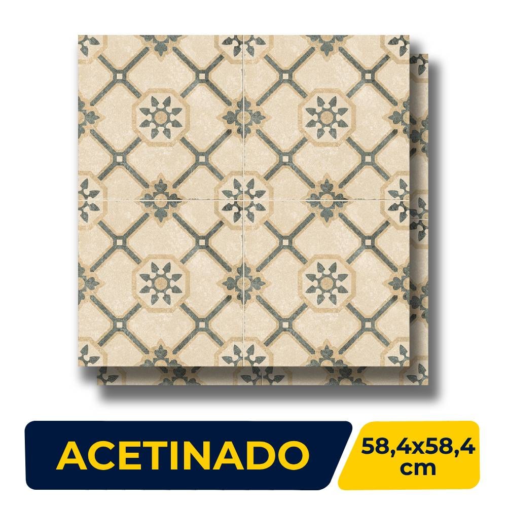 Porcelanato Acetinado 58,4x,58,4 Caixa 1,70m² Ceusa Adriatico - Retificado - 5062588