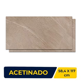 Porcelanato Acetinado 58,4x117cm Caixa 1,37m² Portinari Serena HD NO Retificado - 57073