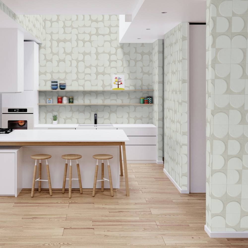 Porcelanato Acetinado 58,4x58,4cm Caixa 1,70m² Ceusa Lapa WH Retificado - 5062743