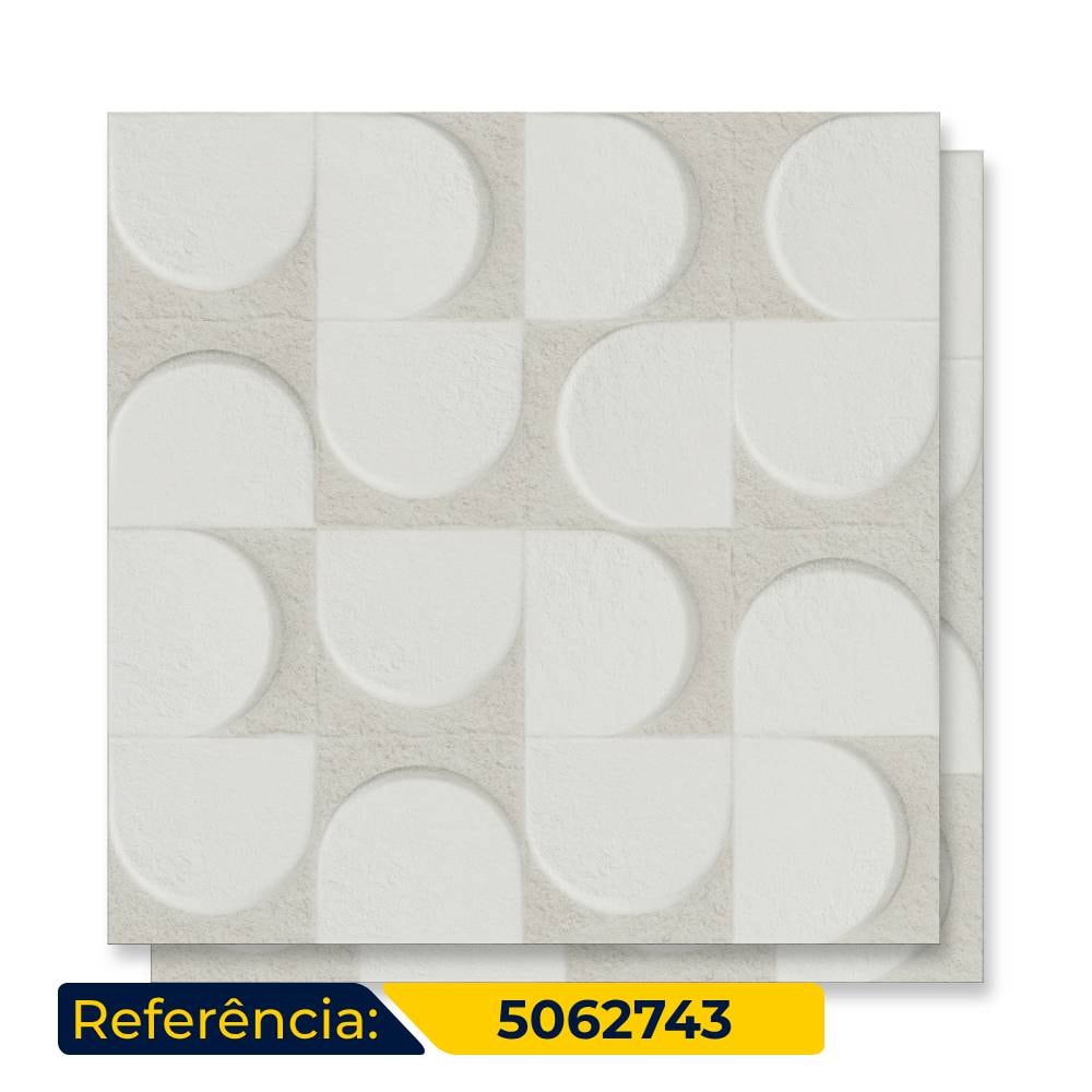 Porcelanato Acetinado 58,4x58,4cm Caixa 1,70m² Ceusa Lapa WH Retificado - 5062743