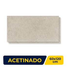 Porcelanato Acetinado  60x120cm Caixa 2,13m² Roca Limestone Greige Retificado - ROC08DB00031
