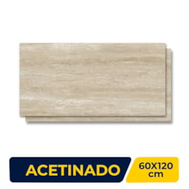 Porcelanato Acetinado 60x120cm Caixa 2,13m² Roca Navona Retificado - ROC07DB00011