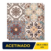 Porcelanato Acetinado 60x60cm Caixa 1,44m² Ceusa Ladrilho Casablanca Retificado - 5008481