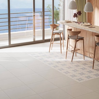 Porcelanato Acetinado 61,8x61,8cm Caixa 2,67m² Decore Chicago Gray Retificado - DP61108