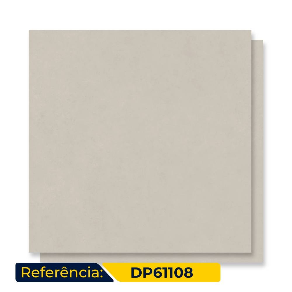 Porcelanato Acetinado 61,8x61,8cm Caixa 2,67m² Decore Chicago Gray Retificado - DP61108