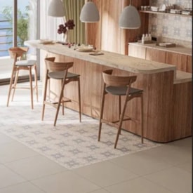 Porcelanato Acetinado 61,8x61,8cm Caixa 2,67m² Decore Habitare Blue Retificado - DP61110