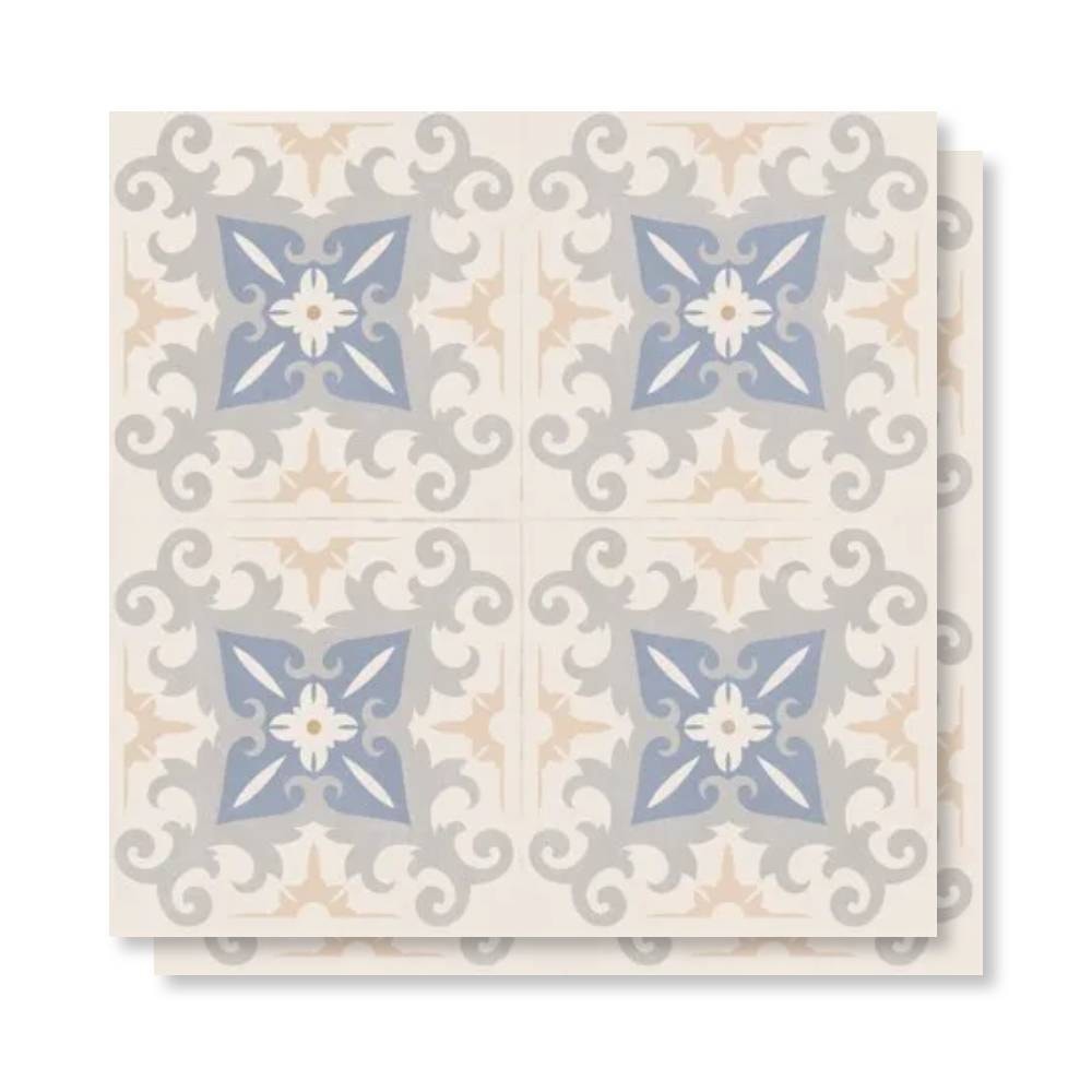 Porcelanato Acetinado 61,8x61,8cm Caixa 2,67m² Decore Habitare Blue Retificado - DP61110