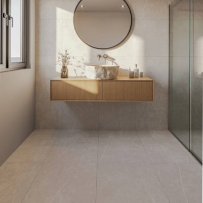 Porcelanato Acetinado 61,8x61,8cm Caixa 2,67m² Decore Marmo Palladio Gris Retificado - DP61103