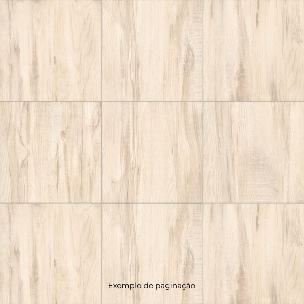 Porcelanato Acetinado 61x61cm Caixa 2,23m² Gaudi Marfim Retificado - 80431