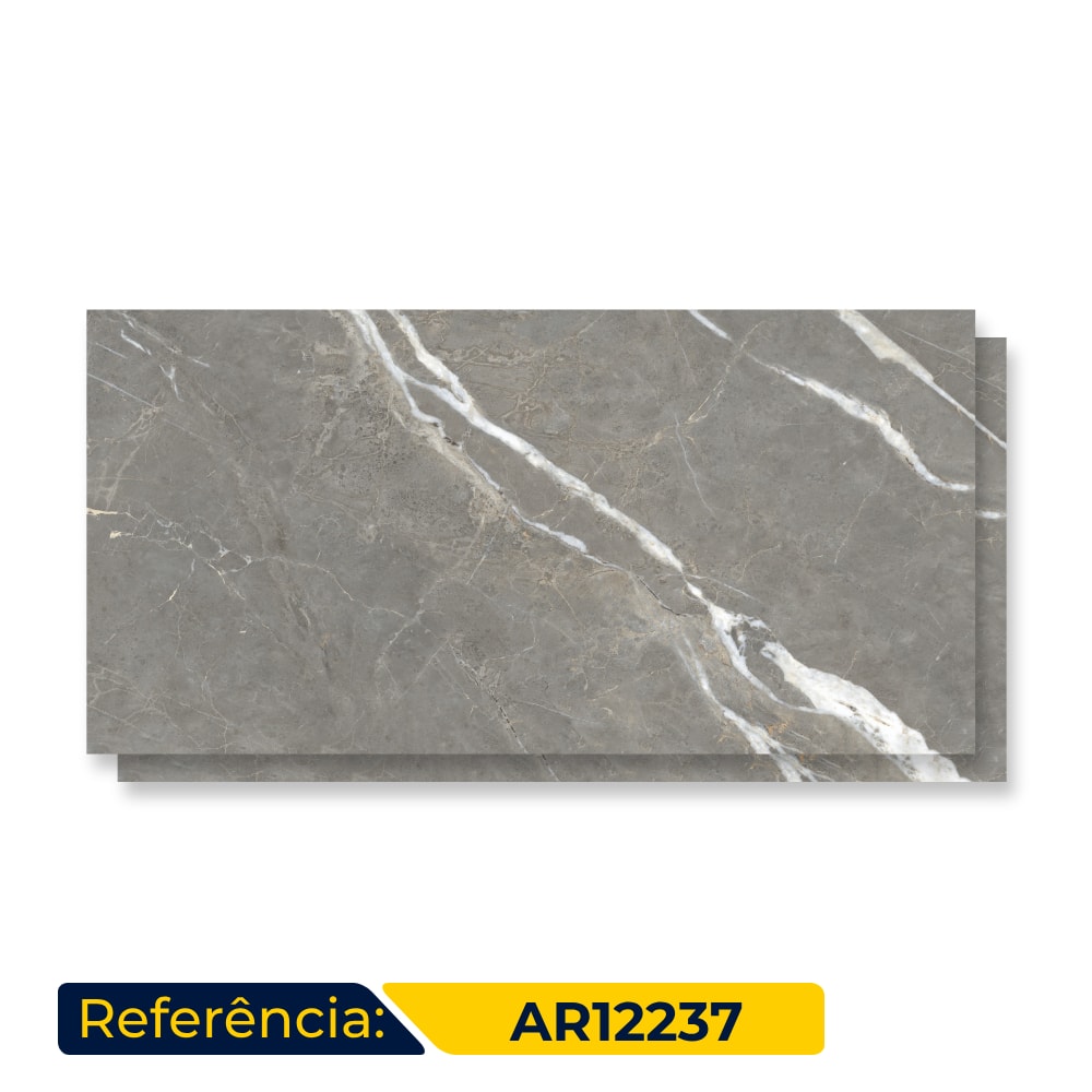 Porcelanato Acetinado 62x121cm Caixa 2,25m² Damme Bronzo Fiorino Retificado - AR12237