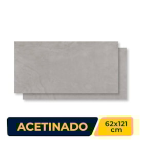 Porcelanato Acetinado 62x121cm Caixa 2,25m² Damme Gales Retificado - AR12236