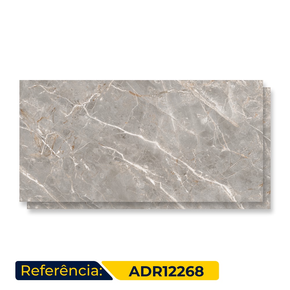 Porcelanato Acetinado 62x121cm Caixa 2,25m² Damme Pietra Del Portoallo Retificado - ADR12268