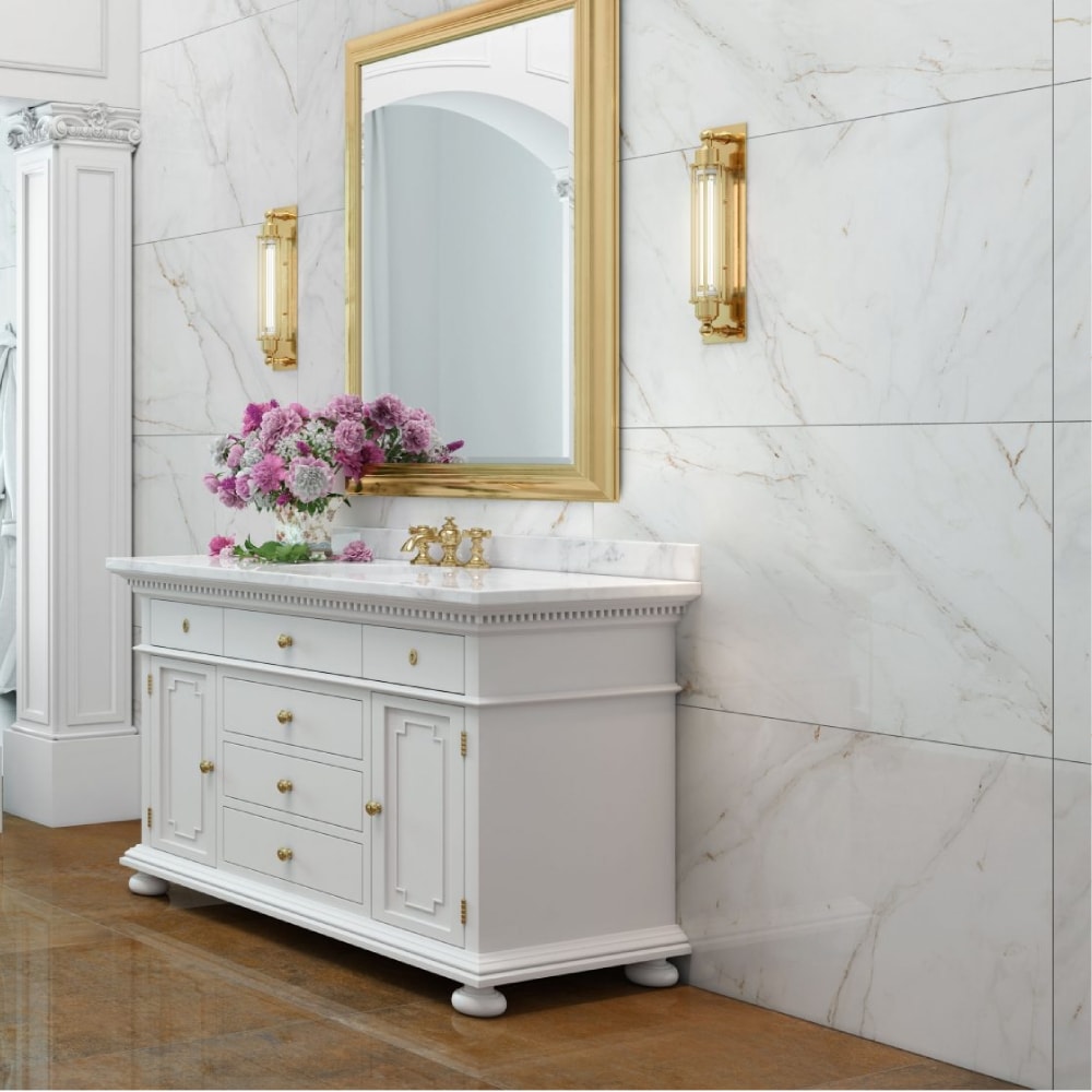 Porcelanato Acetinado 62x122cm Caixa 2,28m² Castelli Gran Castel Tasso Retificado - 0070624