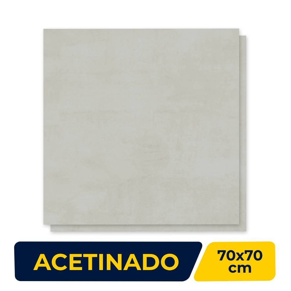 Porcelanato Acetinado 70x70cm Caixa 2,44m² Delta Almond Retificado - 2556-A
