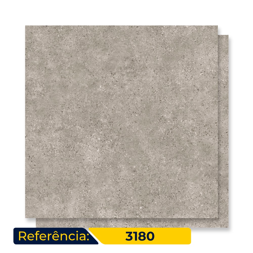 Porcelanato Acetinado 70x70cm Caixa 2,44m² Delta Colonial Greige Retificado - 3180