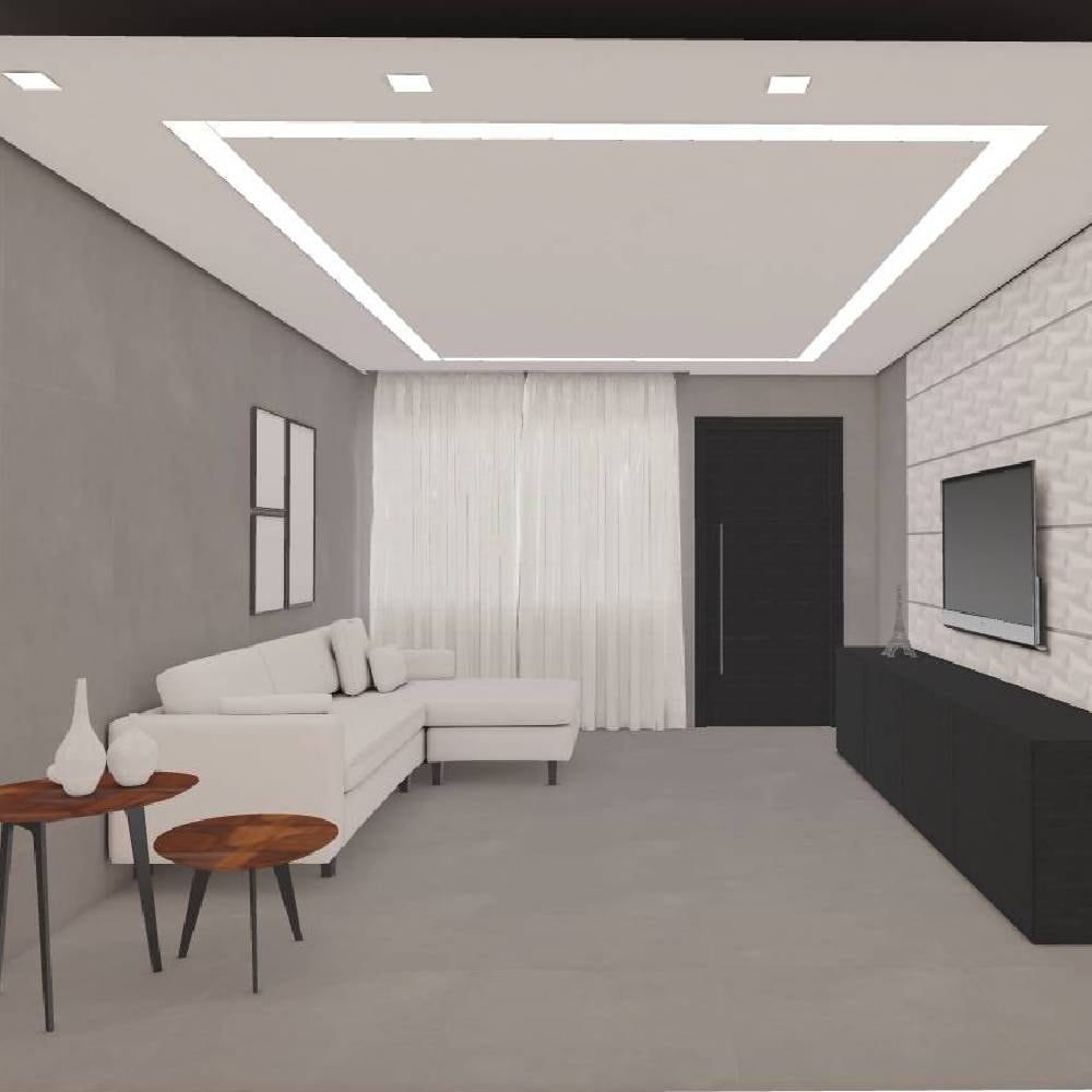 Porcelanato Acetinado 70x70cm Caixa 2,44m² Delta Dallas Cement In Retificado - 2562