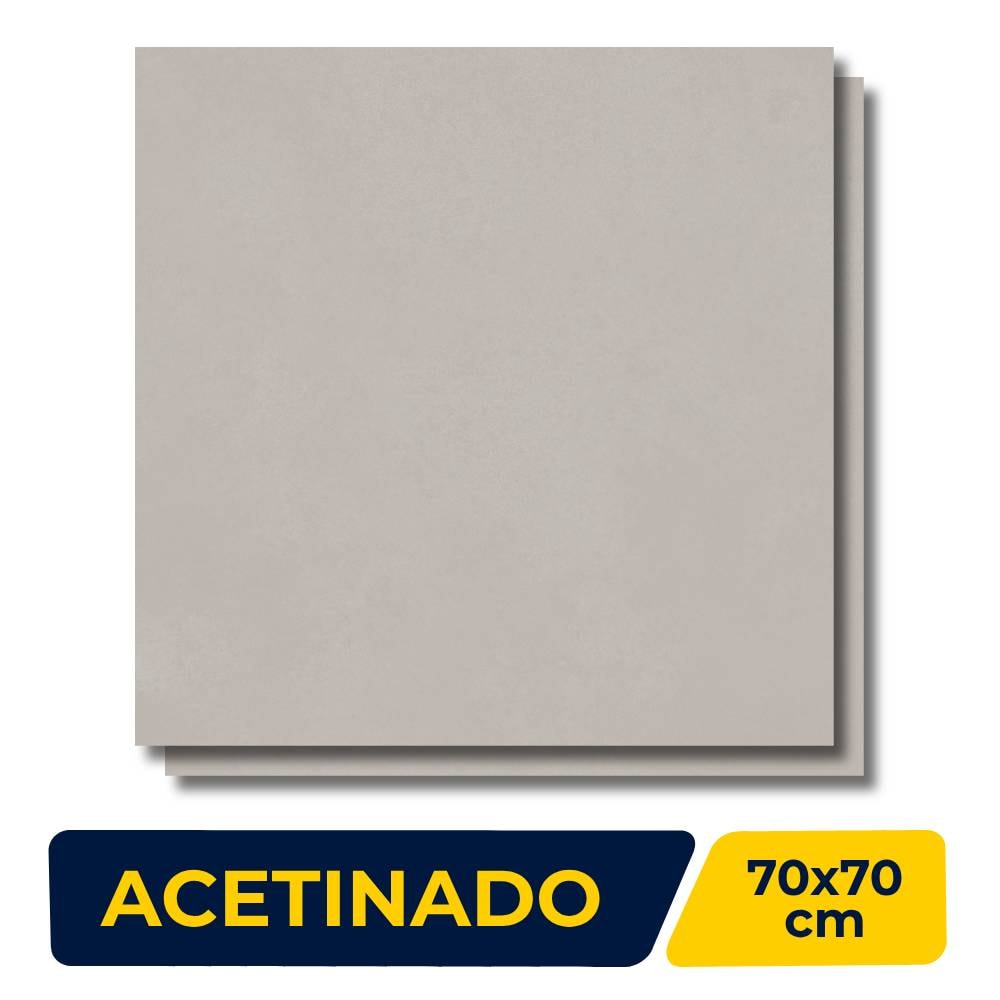 Porcelanato Acetinado 70x70cm Caixa 2,44m² Delta Dallas Nude Retificado - 2559