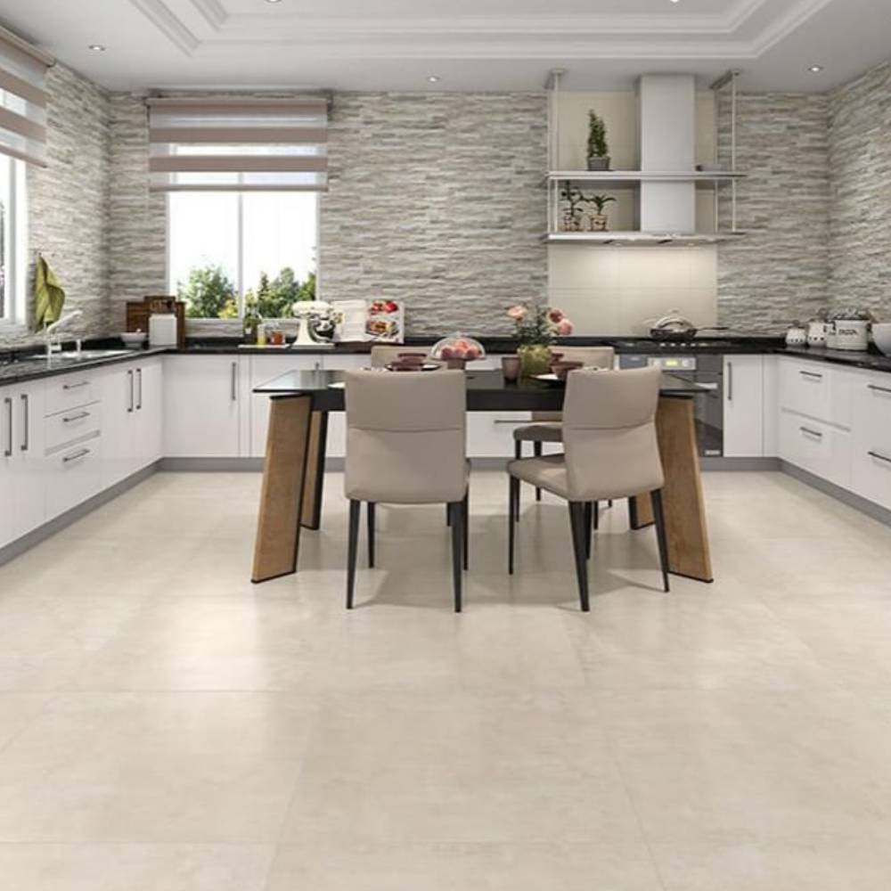 Porcelanato Acetinado 70x70cm Caixa 2,44m² Delta Unique Bege Retificado - 2362