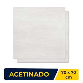 Porcelanato Acetinado 70x70cm Caixa 2,44m² Delta Unique Retificado - 2296