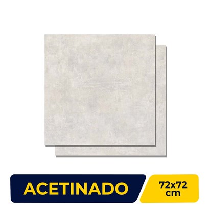 Porcelanato Acetinado 72x72cm Caixa 1,55m² Viarosa Metropole Cement Retificado - AR72003