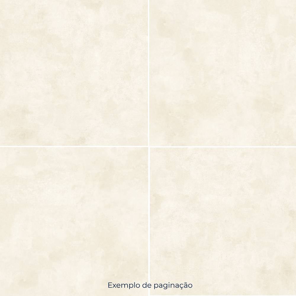 Porcelanato Acetinado 72x72cm Caixa 2,59m² Savane Urban Branco Retificado