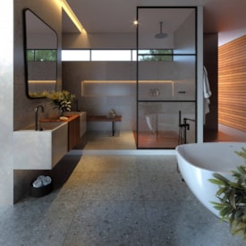 Porcelanato Acetinado 72x72cm Caixa 2,59m² Terrazzine Grigio Retificado