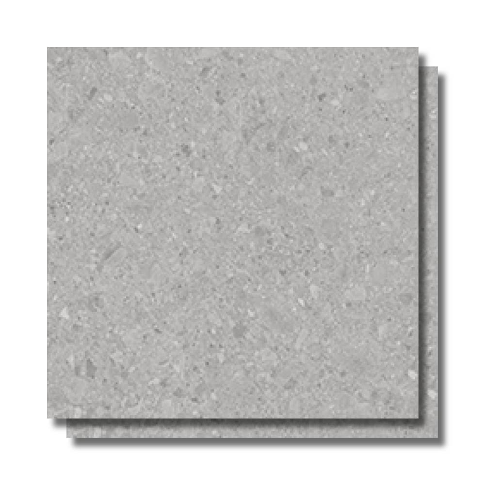 Porcelanato Acetinado 72x72cm Caixa 2,59m² Terrazzine Grigio Retificado