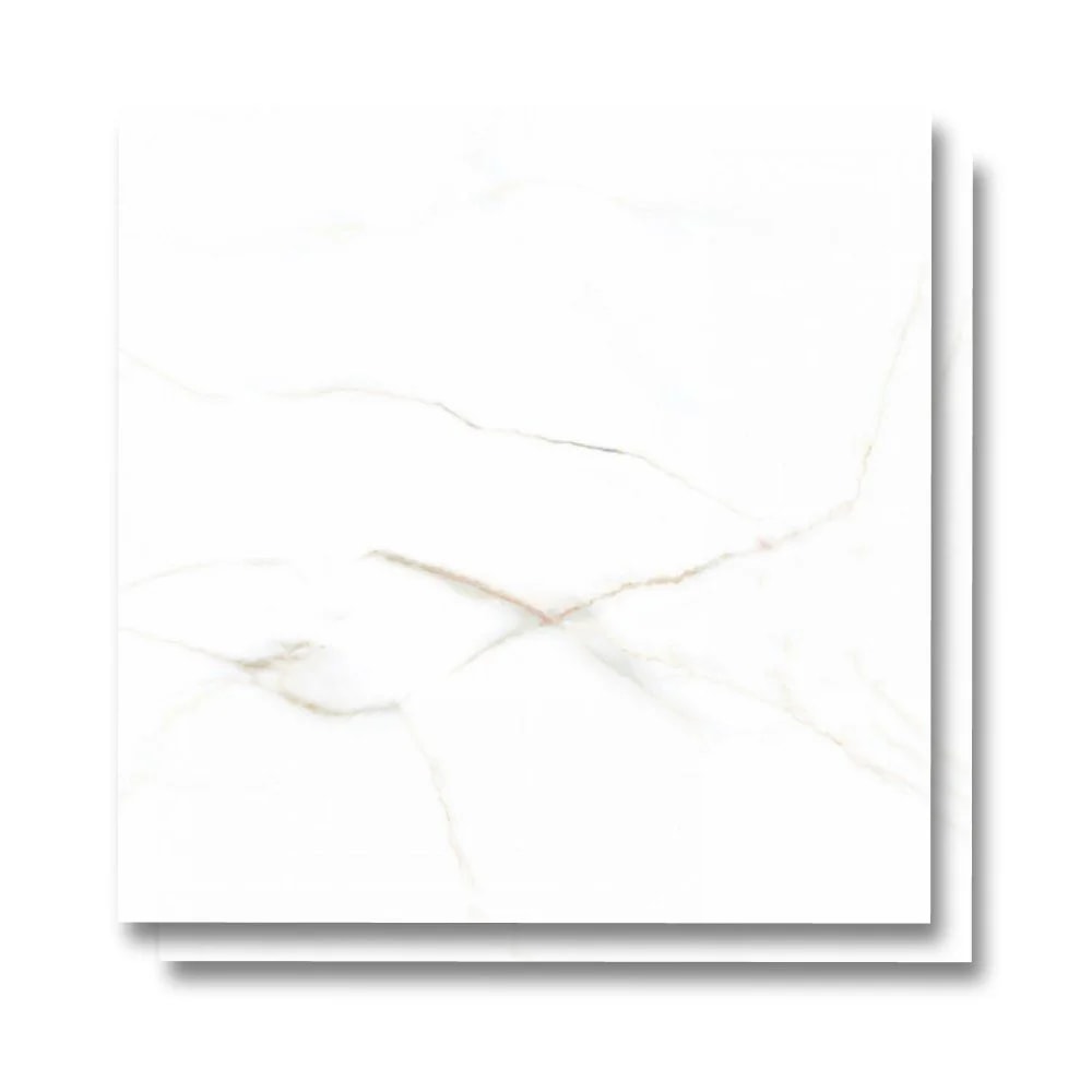 Porcelanato Acetinado 72x72cm Caixa 2,59m² ViaRosa Calacata Gold Retificado - AR72078