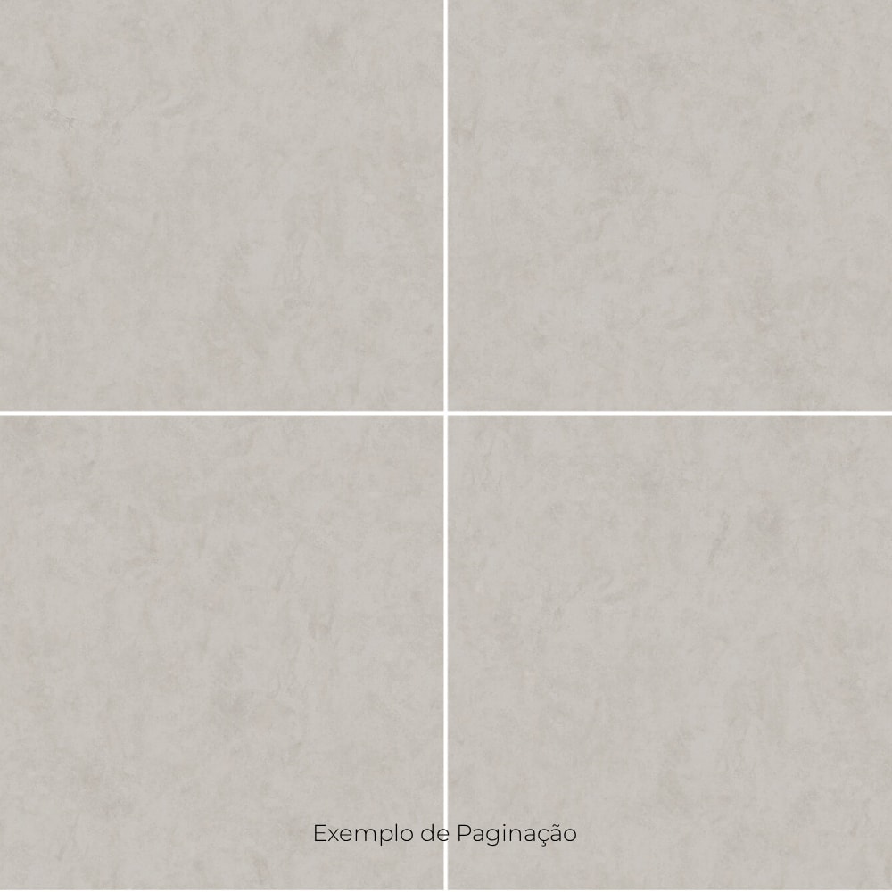 Porcelanato Acetinado 72x72cm Caixa 2,59m² ViaRosa Cimento Natural Retificado - AR72101