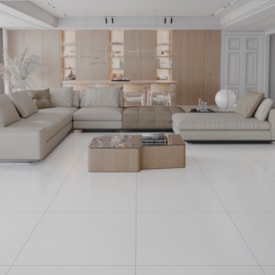 Porcelanato Acetinado 72x72cm Caixa 2,59m² ViaRosa Classic Gris Retificado - AR72089