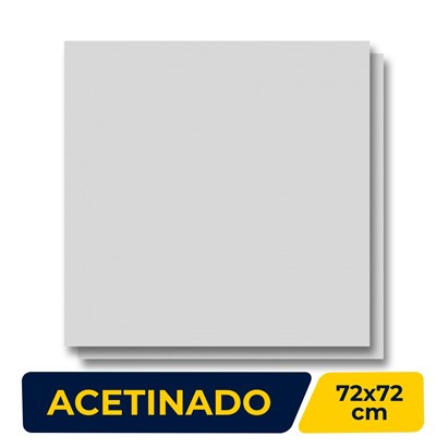 Porcelanato Acetinado 72x72cm Caixa 2,59m² ViaRosa Classic Gris Retificado - AR72089
