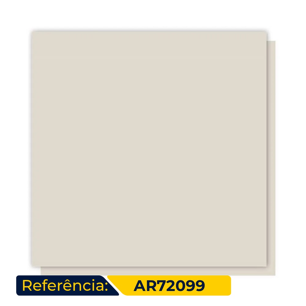 Porcelanato Acetinado 72x72cm Caixa 2,59m² ViaRosa Classic Marfil Retificado - AR72099