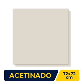 Porcelanato Acetinado 72x72cm Caixa 2,59m² ViaRosa Classic Marfil Retificado - AR72099