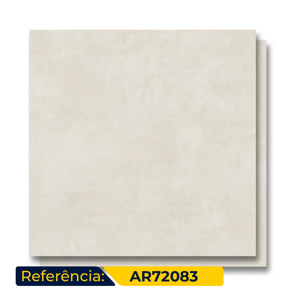 Porcelanato Acetinado 72x72cm Caixa 2,59m² ViaRosa Metropole Beige Retificado - AR72083