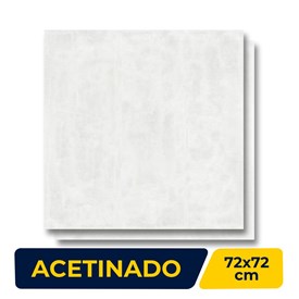 Porcelanato Acetinado 72x72cm Caixa 2,59m² ViaRosa Metropole Light Retificado - AR72095