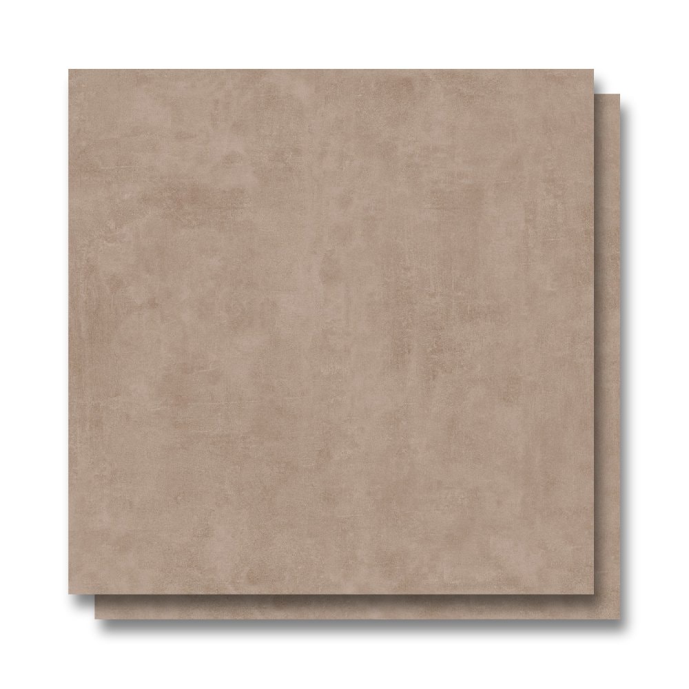 Porcelanato Acetinado 72x72cm Caixa 2,59m² ViaRosa Metropole Mocca Retificado - AR72084