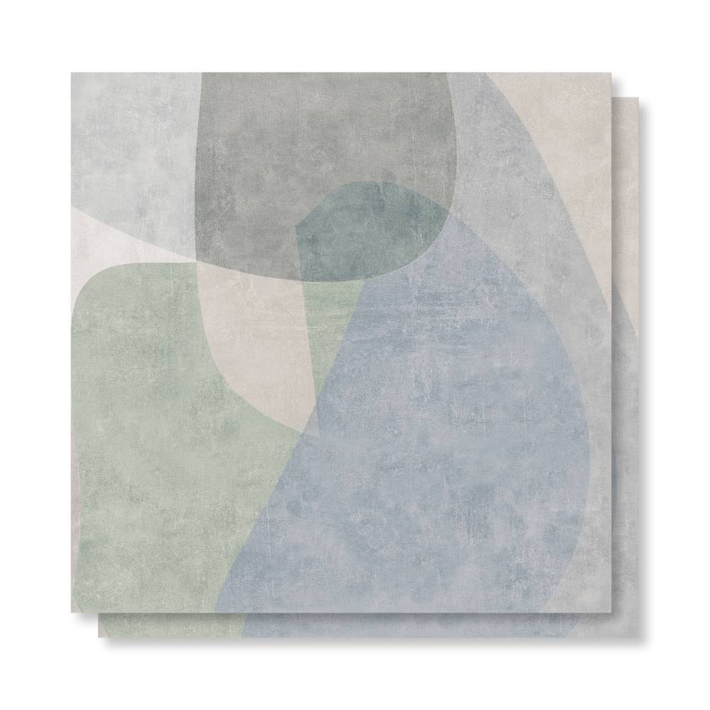 Porcelanato Acetinado 72x72cm Caixa 2,59m² ViaRosa Metropole Organic Retificado - AR72127