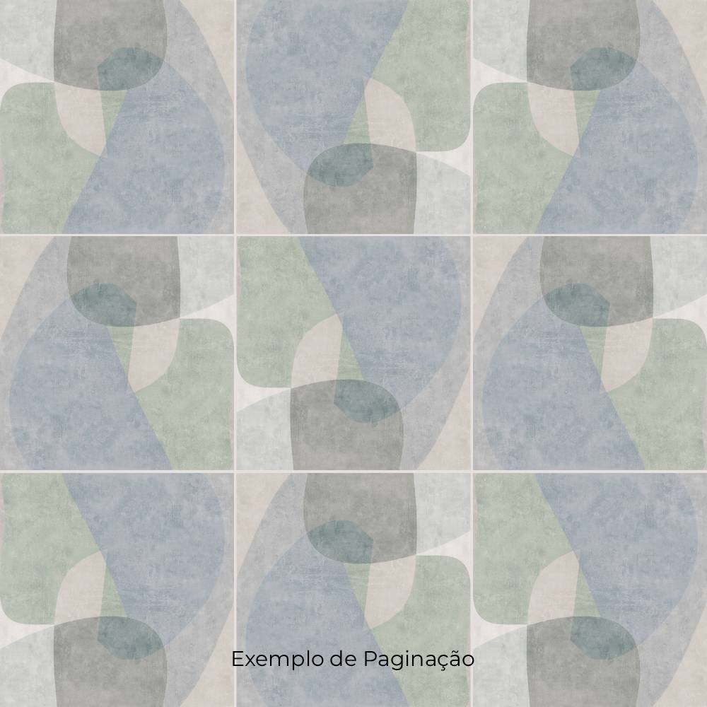 Porcelanato Acetinado 72x72cm Caixa 2,59m² ViaRosa Metropole Organic Retificado - AR72127